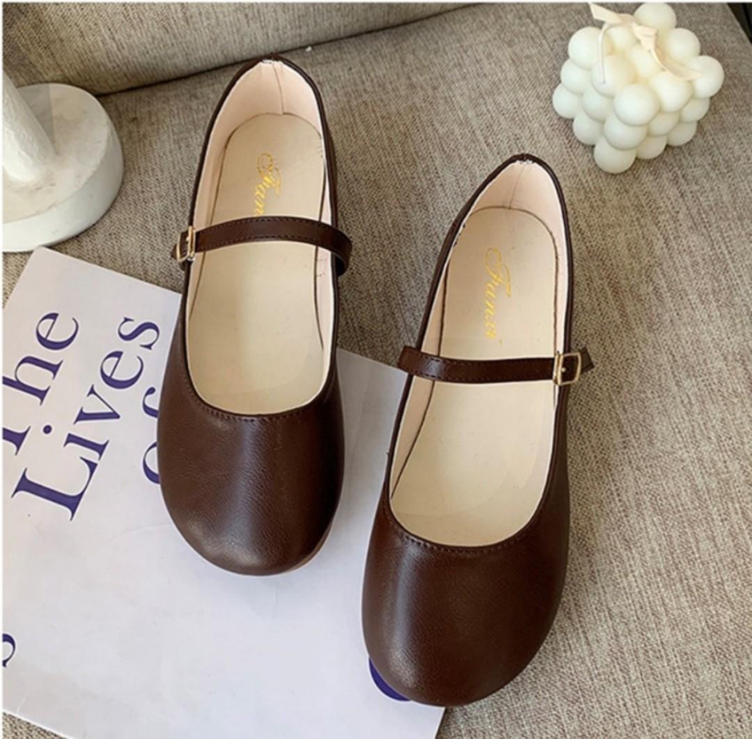 Brown Mary-Jane Lolita Shoes (Size 38), Luxury, Sneakers & Footwear on  Carousell