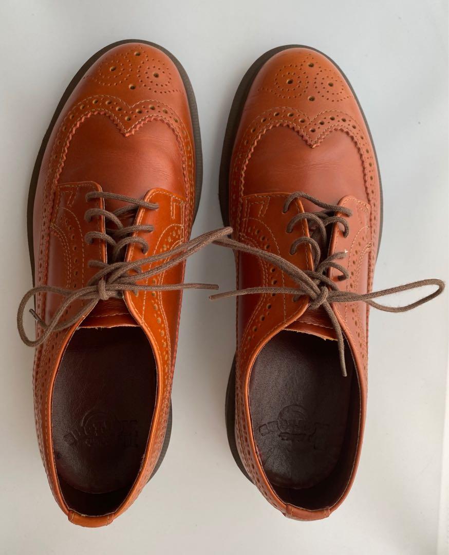 Dr Martens 3989 English Tan Smooth Leather Brogue Shoe