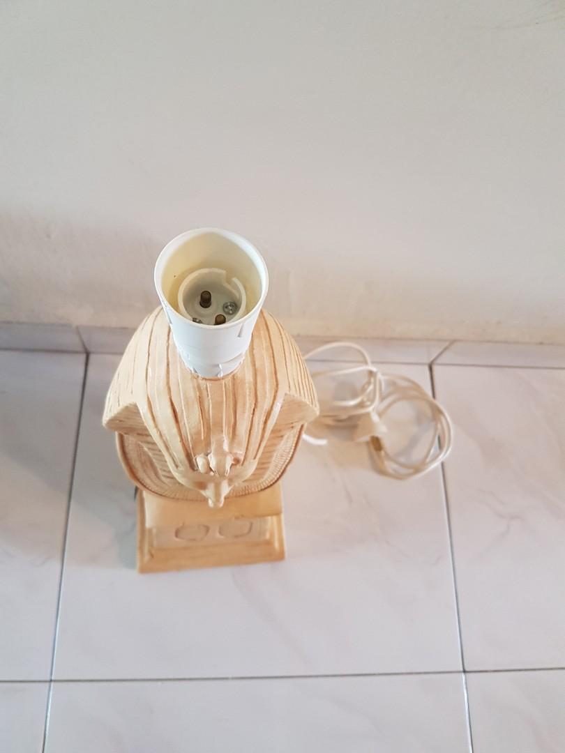 Egyptian Sculpture Lampstand / Table Lamp ( Creative Castings