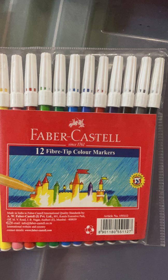 Faber Castell 12s Fibre Tip (Category: Stationery & School Supplies) located in Quezon City. Submitted by second_zone (Listing ID 1173454283, Image 1). Description: Brand New Faber Castell 12s Fibre Tip More than 1 set available.