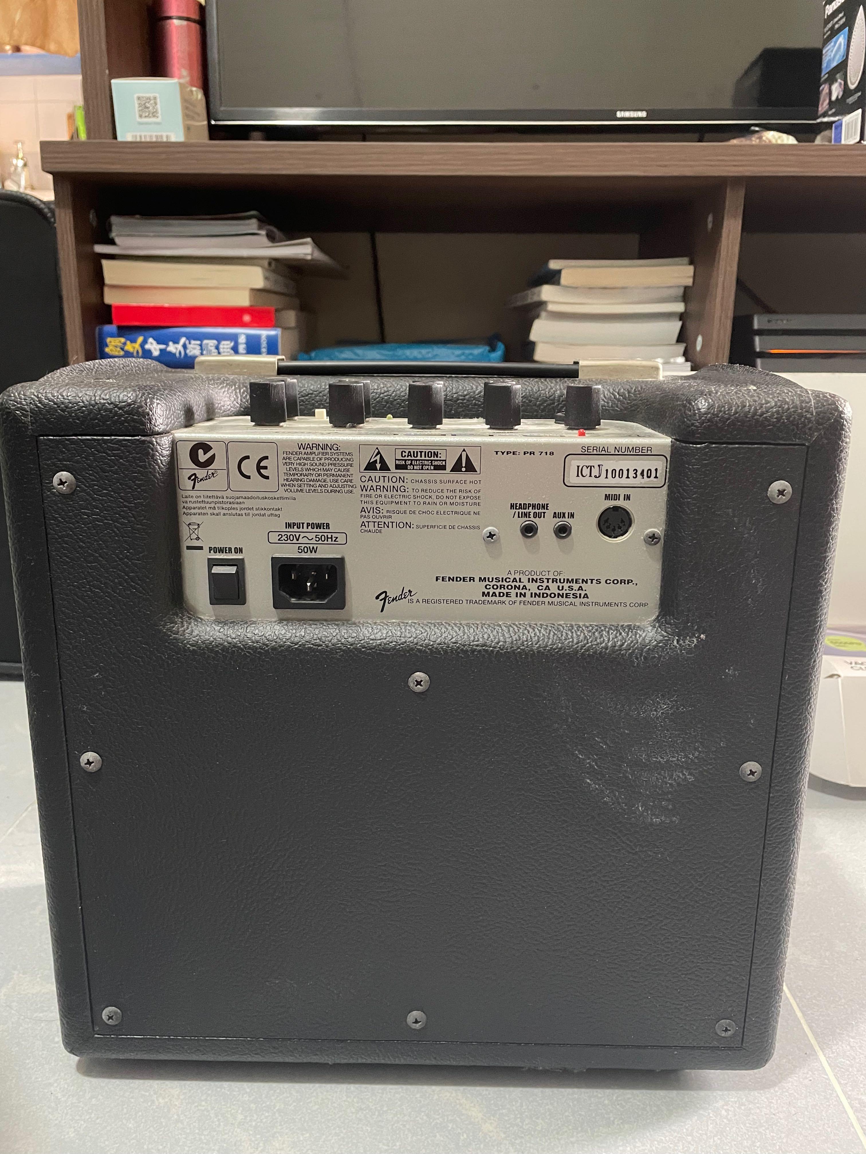 (附電源線)Fender GDEC Junior Guitar Amp PR718, 音響器材, 可攜式音響設備 Carousell