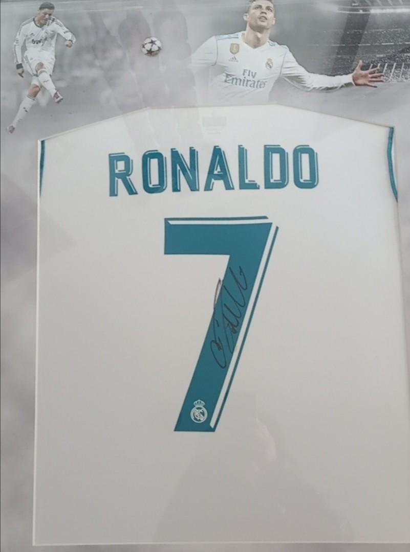 Cristiano Ronaldo signed Real Madrid shirt - framed - GOAT authentic