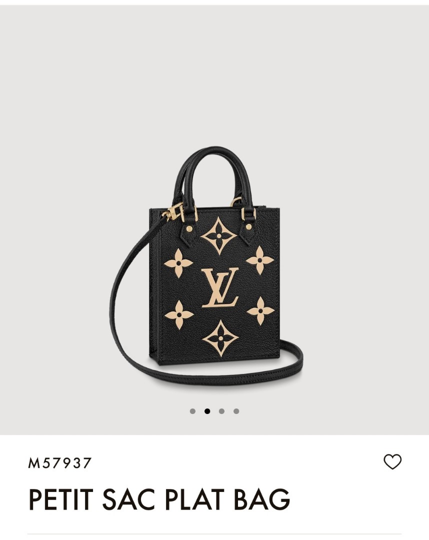 Louis Vuitton Petit Sac Plat Black