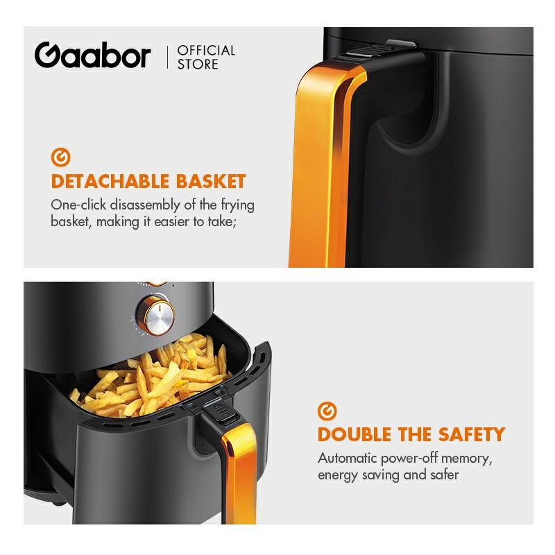Gaabor Airfryer with free extension cord, TV & Home Appliances, Kitchen