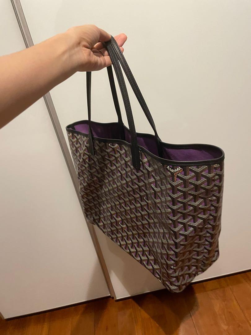 Goyard Opaline And Purple Claire-Voie Goyardine Coated Canvas Saint-Louis  PM Tote, 2020 Available For Immediate Sale At Sotheby's