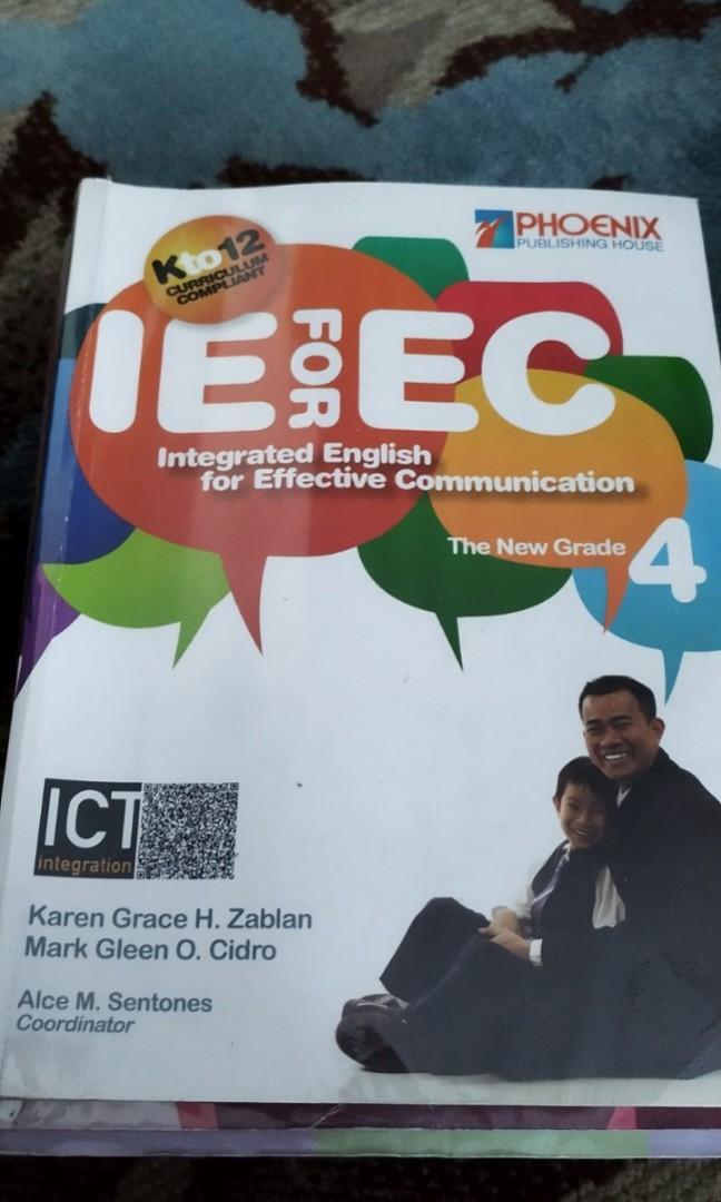 Grade 4 textbooks (Category: Textbooks) located in Quezon City. Submitted by dtzee (Listing ID 1173409553, Image 1). Description: For grade 4 book English (IEEC).