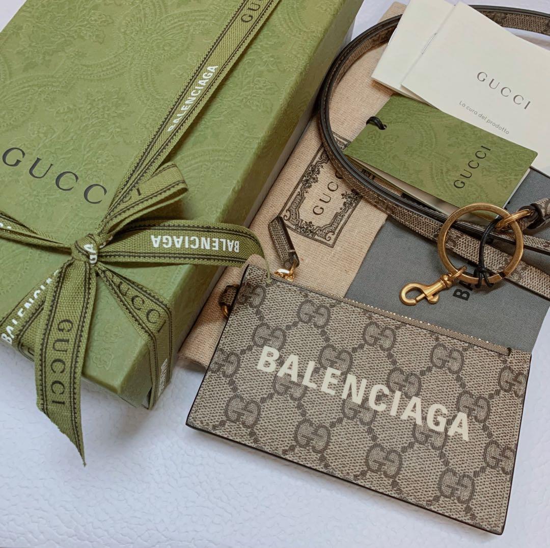 Authentic Gucci x Balenciaga The Hacker Project Lanyard Card Case