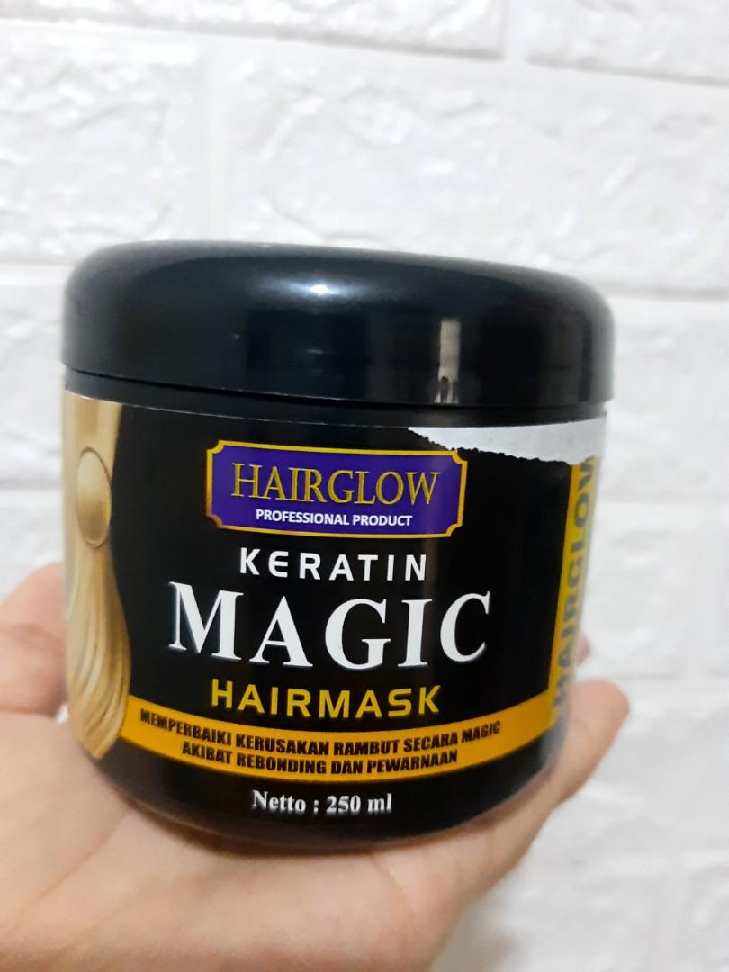 Hair Glow Keratin Magic / Hair mask keratin salon, Kesehatan