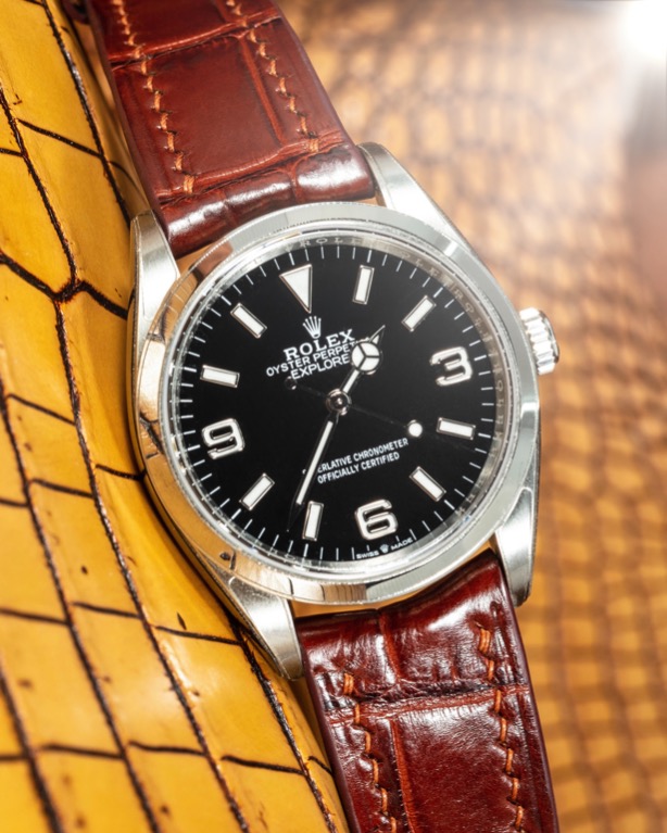 Rolex explorer leather discount