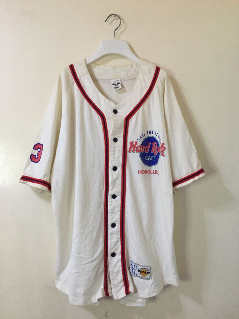 Hard Rock Baseball Jersey 1993, Men's Fashion, Tops & Sets, Tshirts ...