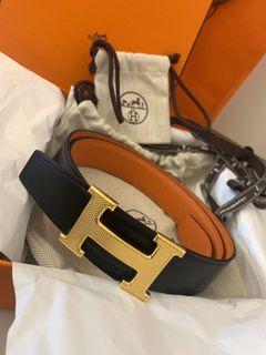 Hermes, Accessories, Hermes Hermes Constance Reversible Belt 38mm 5cm  Etoupe White H Buckle Gold