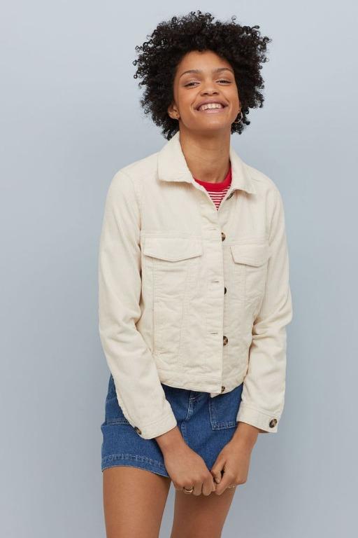 H&m cord jacket new arrivals