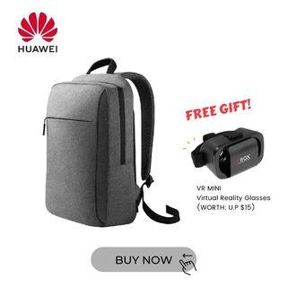 Huawei Laptop Backpack Swift [NEW] Grey (CD60) + FREE Gift!