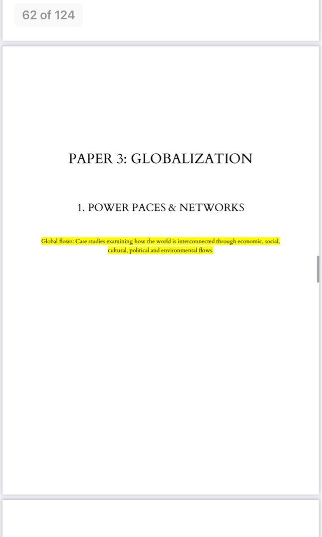IB HL GEOGRAPHY p1,2,3 CONSOLIDATED CASE STUDIES & NOTES
