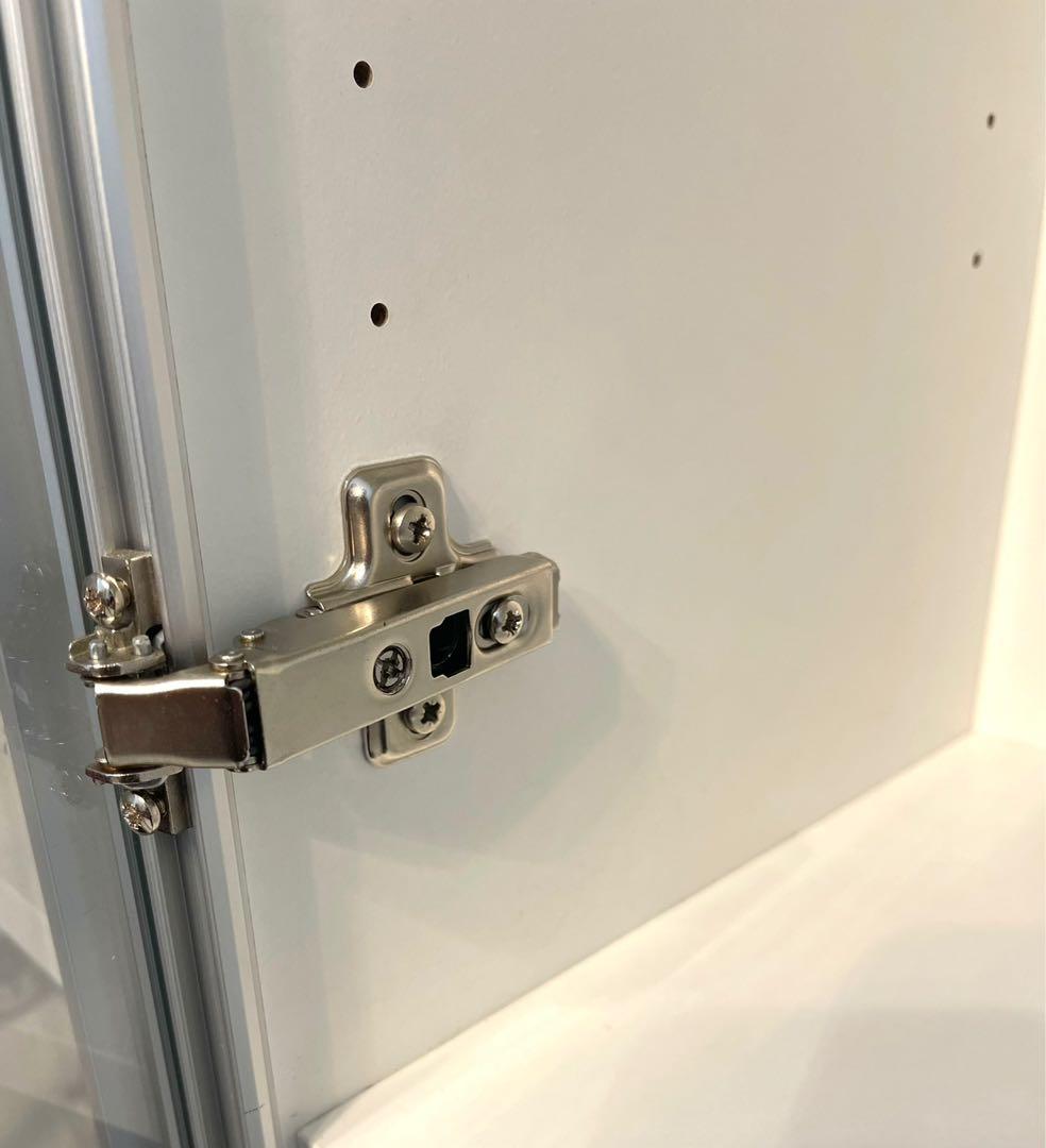 Ikea BILLY/MORLIDEN white bookcase w/ glass doors, Furniture & Home