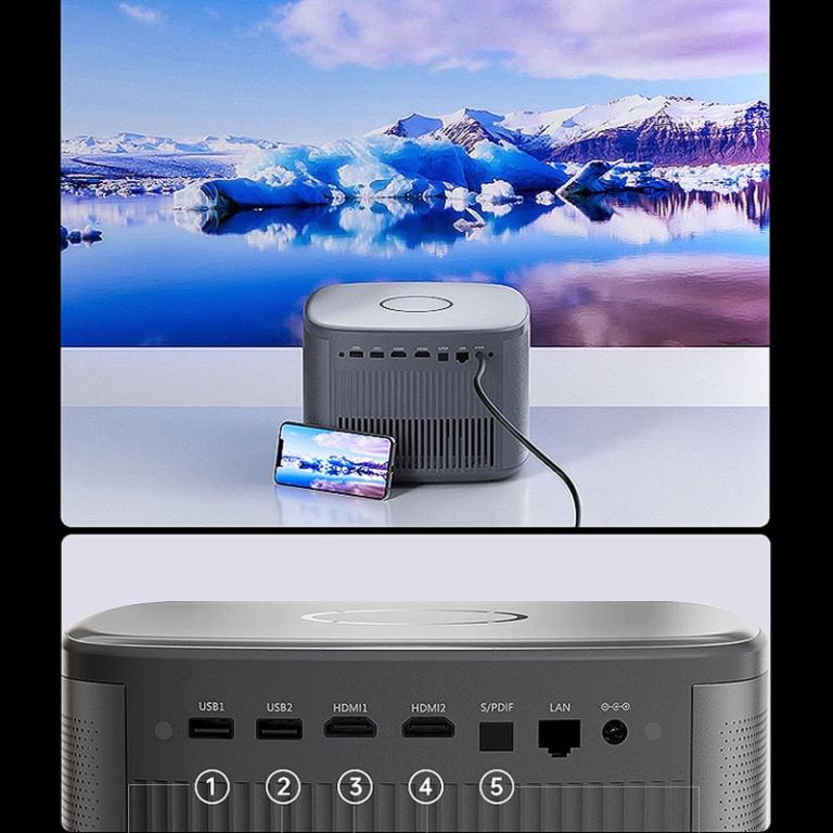 JmGO J10 Android Smart Home TV Projector DLP 3D Native 1080p HD 1850