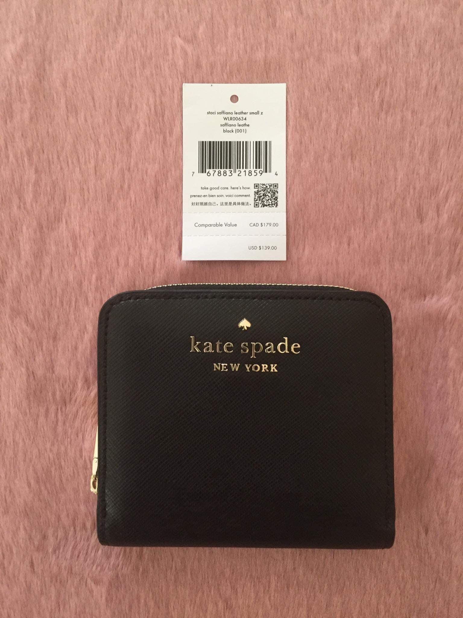 Kate Spade L-Zip Small Bifold Wallet, Women's Fashion, Bags & Wallets,  Wallets & Card holders on Carousell