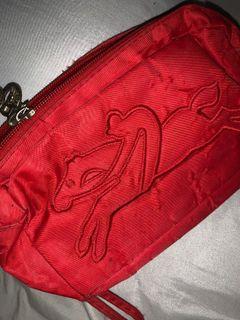 red longchamp red pouch / wallet