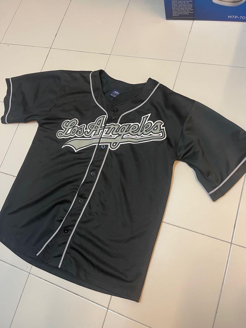 Los Angeles Dodgers MLB jersey black Men s Fashion Activewear on