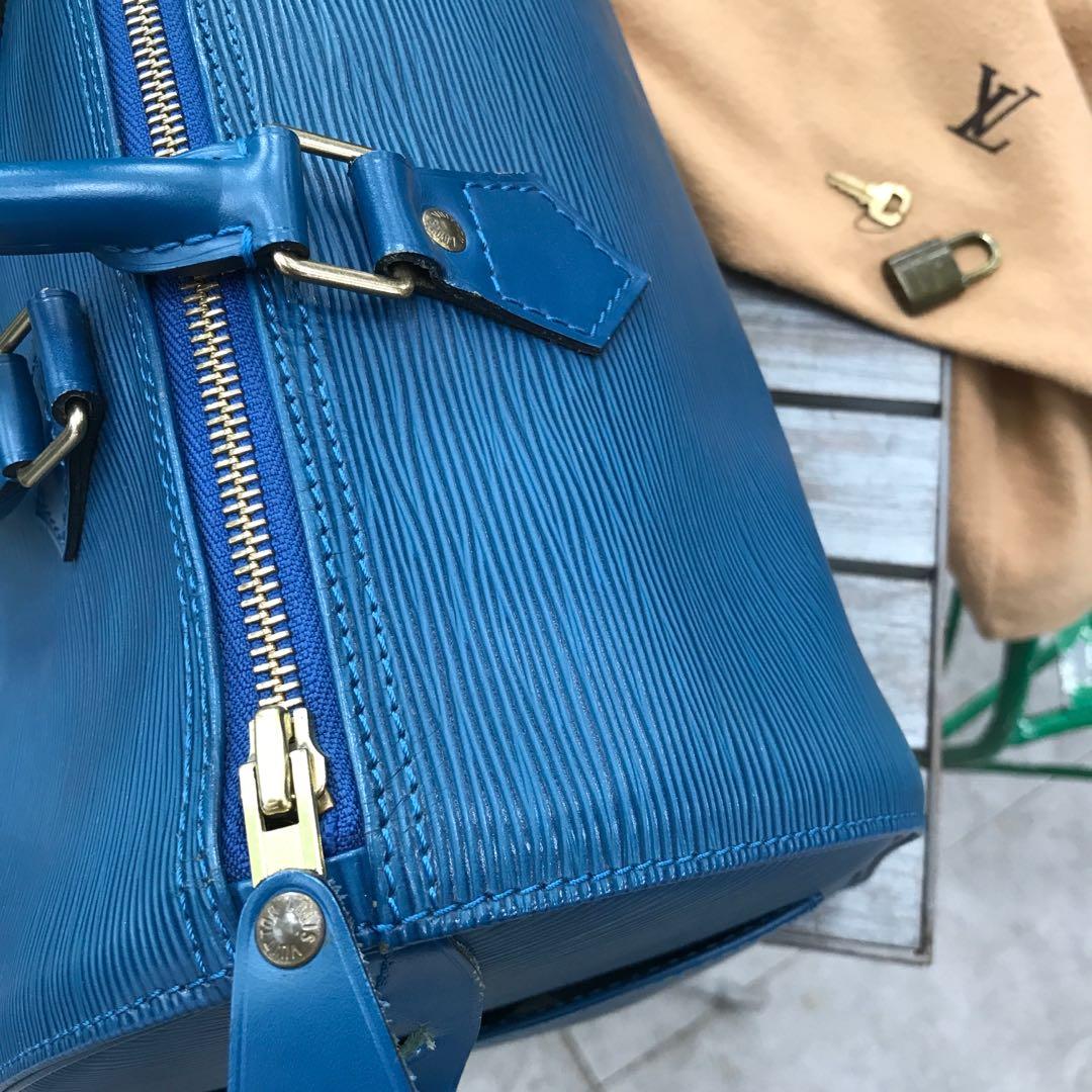 Louis Vuitton Epi Speedy 30 Handbag M43005 Toledo Blue – Timeless