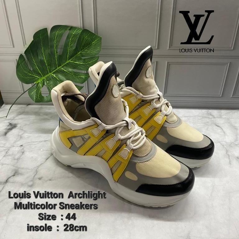 Sepatu Louis Vuitton Archlight White, Fesyen Pria, Sepatu