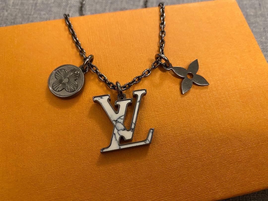 LOUIS VUITTON Louis Vuitton Pendant LV Initial Necklace M00317