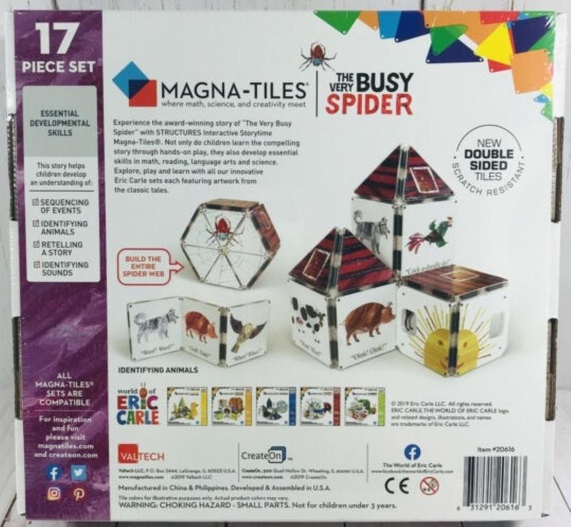 MAGNA-TILES The Very Busy Spider The World of Eric Carle Structures ...