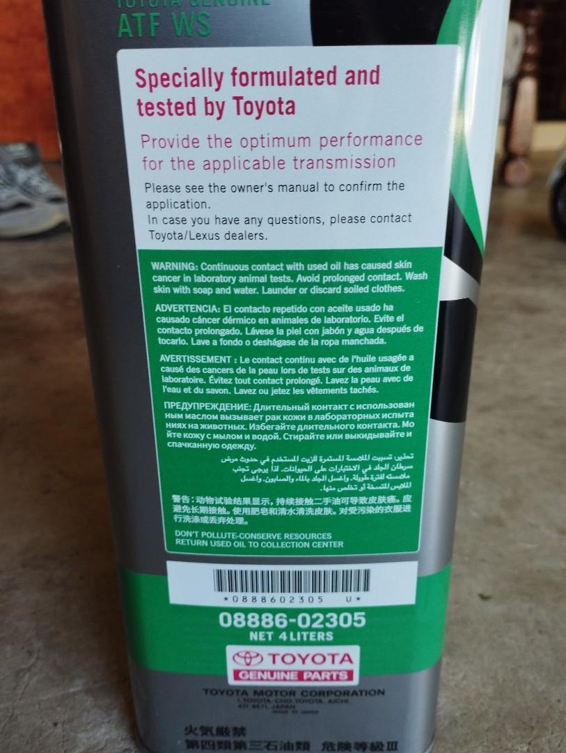 Minyak gearbox/auto Toyota Original, Auto Accessories on Carousell