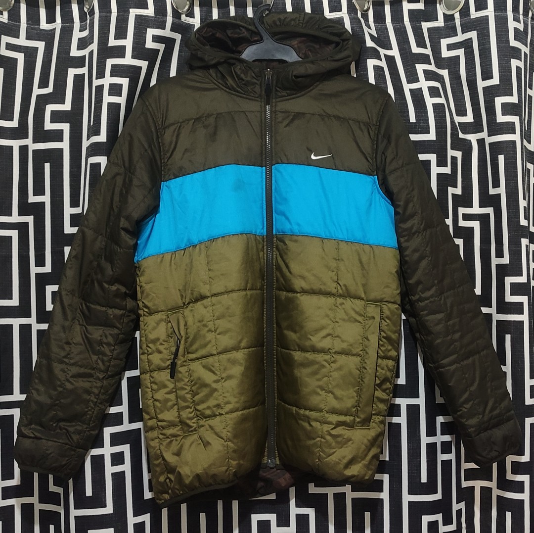 NIKE REVERSIBLE PUFFER JACKET, Men's Fashion, Coats, Jackets and Outerwear  on Carousell