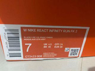 Nike Women: React Infinity Run Flyknit 2