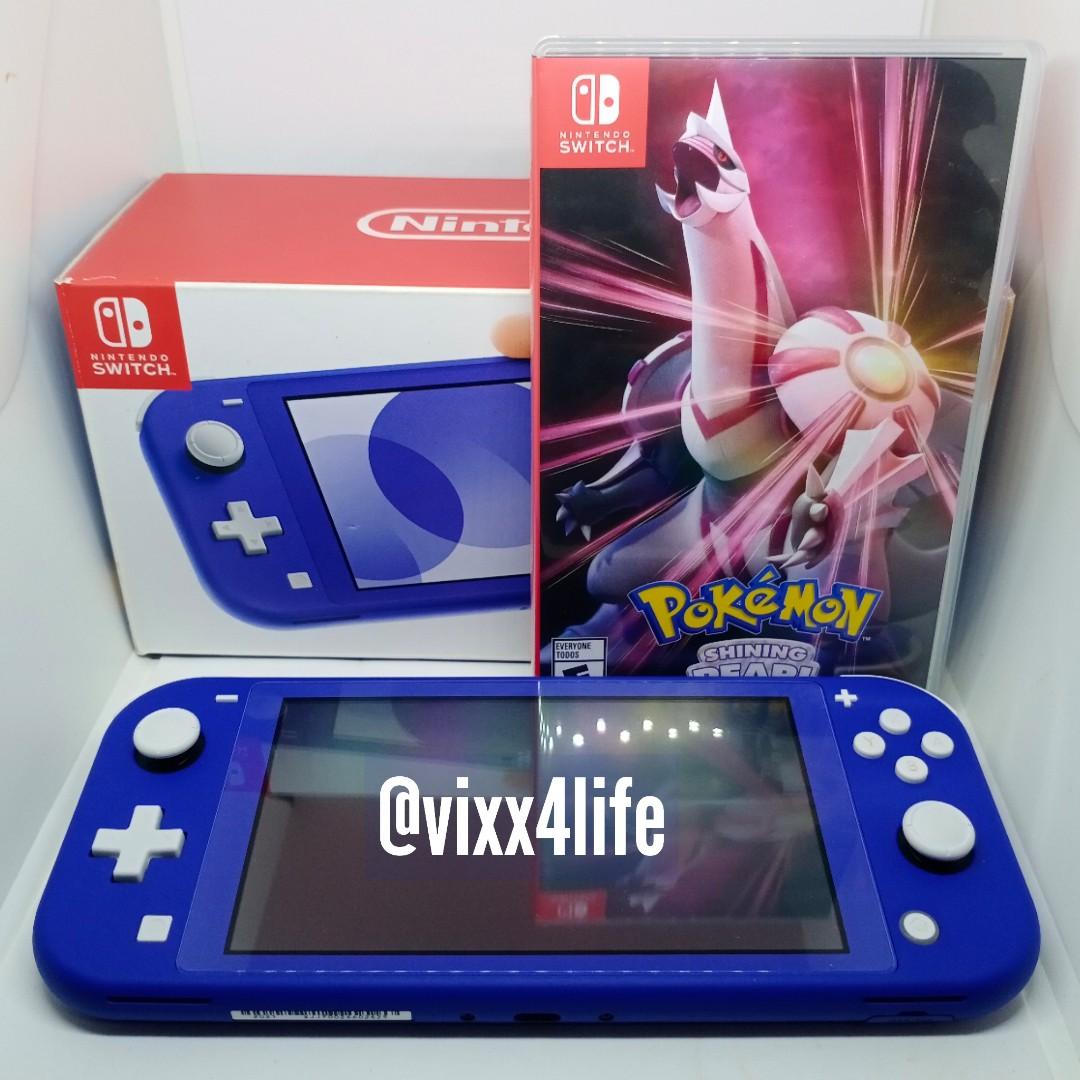 NINTENDO SWITCH LITE BLUE WITH 1 PHYSICAL GAME USED SALE
