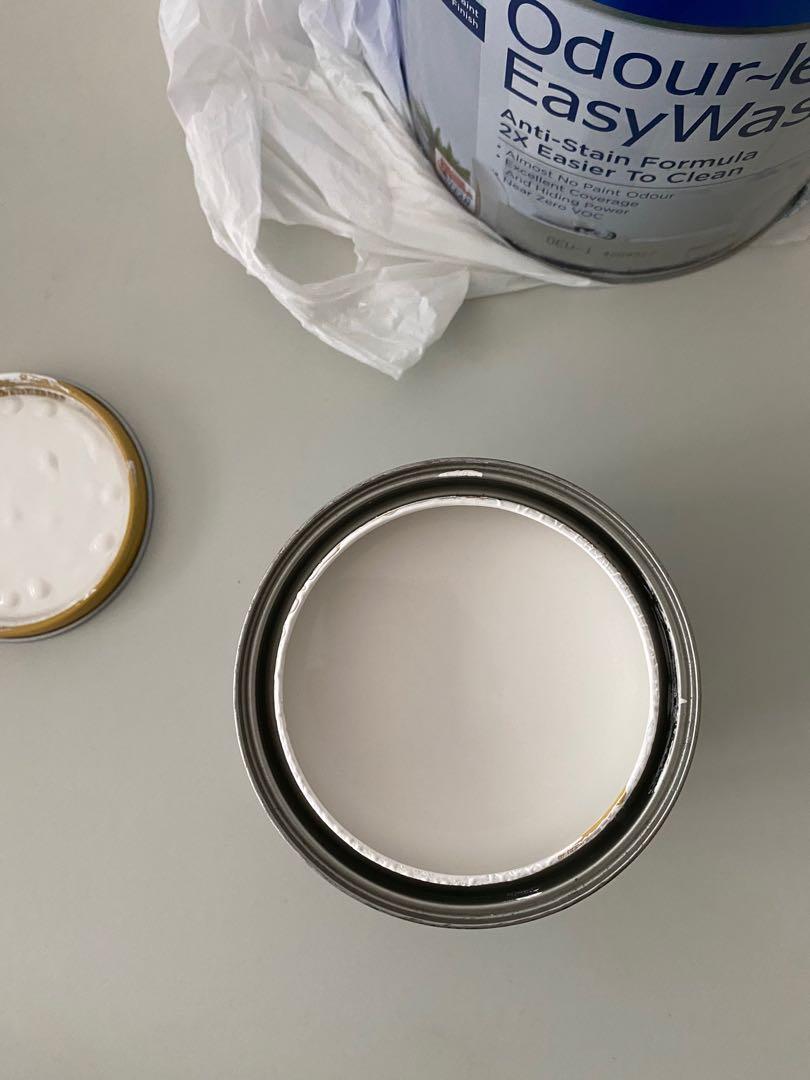 NEW Nippon Paint (Sail White) 5L & 1L, Home Services, Renovations, Painting & Wallpaper on Carousell