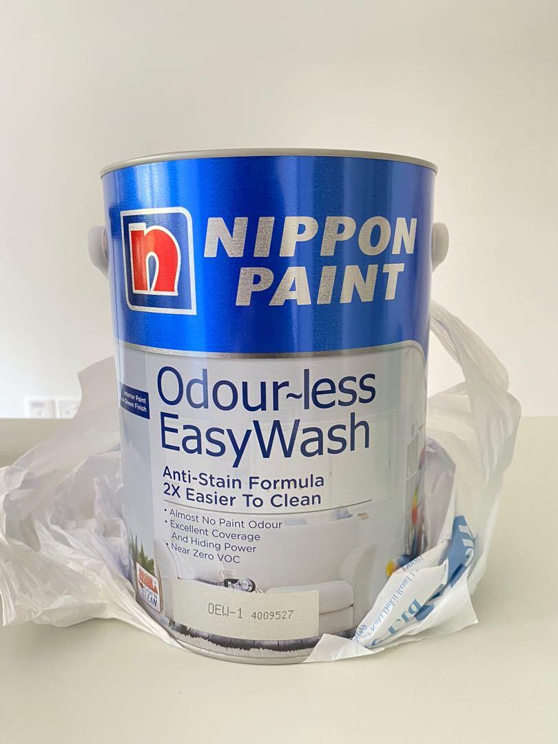 NEW Nippon Paint (Sail White) 5L & 1L, Home Services, Renovations, Painting & Wallpaper on Carousell