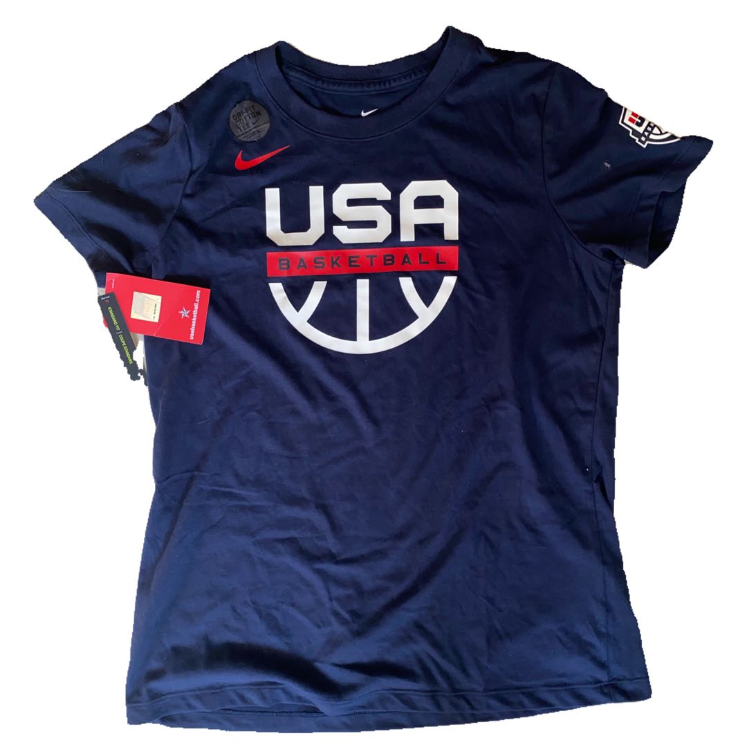 Original Authentic Nike Team USA Basketball Dri Fit Tee Men s