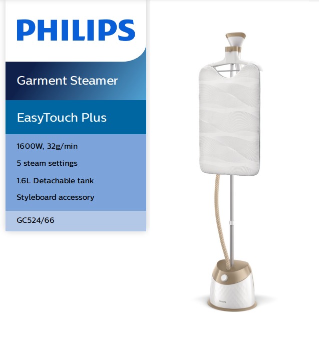 9.9 Discount 33 Philips EasyTouch Plus Garment Steamer GC524
