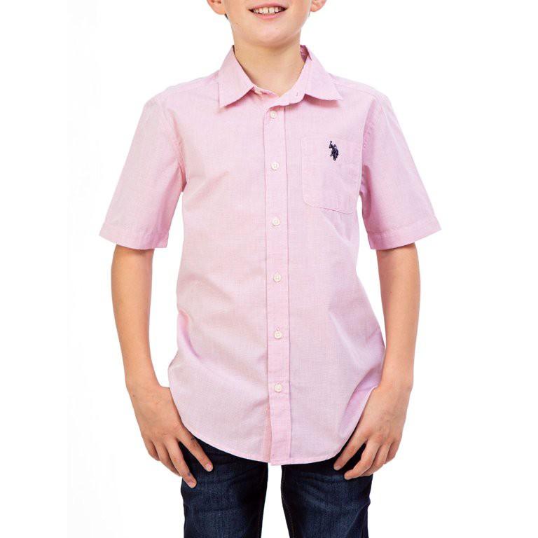 Baby boy pink sales ralph lauren shirt