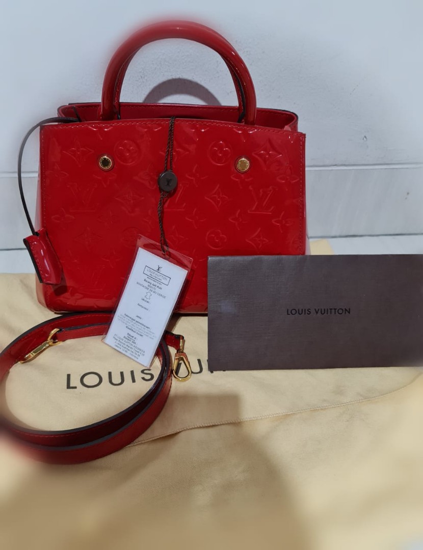 Louis Vuitton, Bags, Louis Vuitton Montaigne Bb Mv Cerise