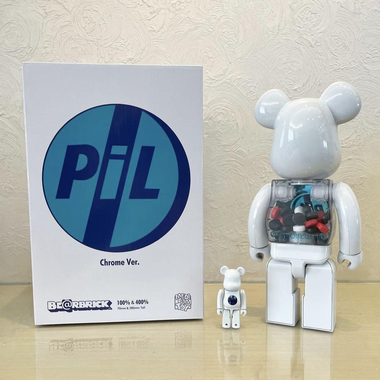 [Preorder]Bearbrick PiL Chrome Ver. 100% + 400% Set