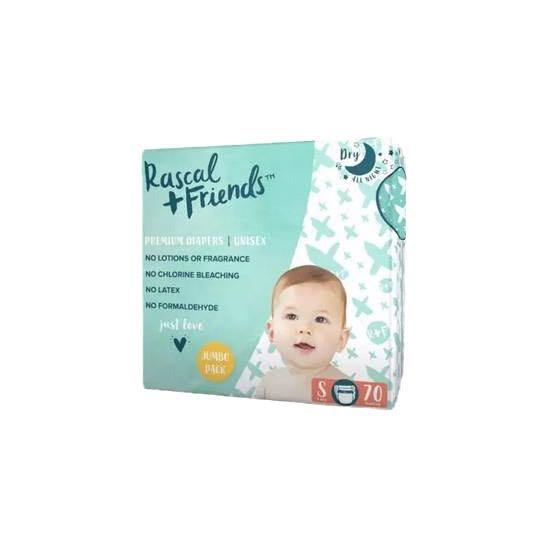 Rascal+Friends Premium Adhesive Newborn Nappy Diapers