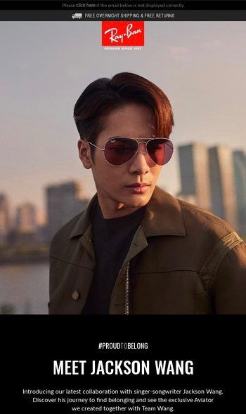 Jackson wang x ray ban 2025