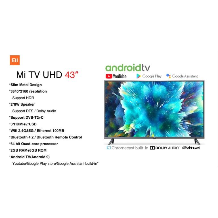 【READY STOCKS】Xiaomi 4S SMART Android TV Netflix Youtube Google