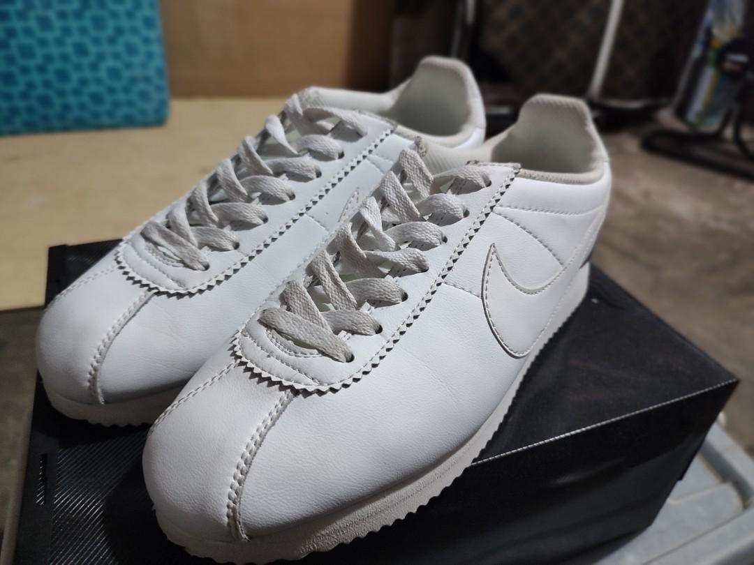 Cortez discount white leather