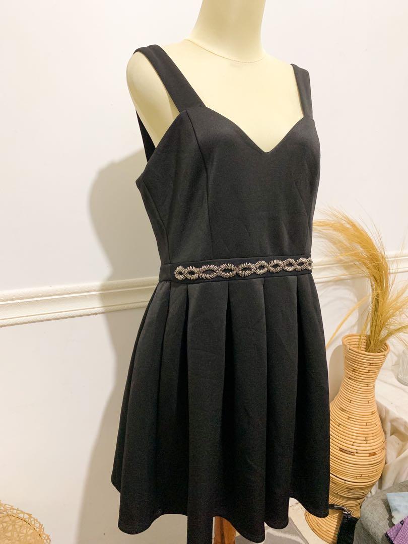 Scarlett B mini dress jumbo black mewah