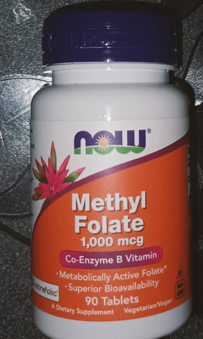 [SEALED + UNOPENED] NOW FOODS METHYL FOLATE 1000MCG COENZYME B VITAMIN