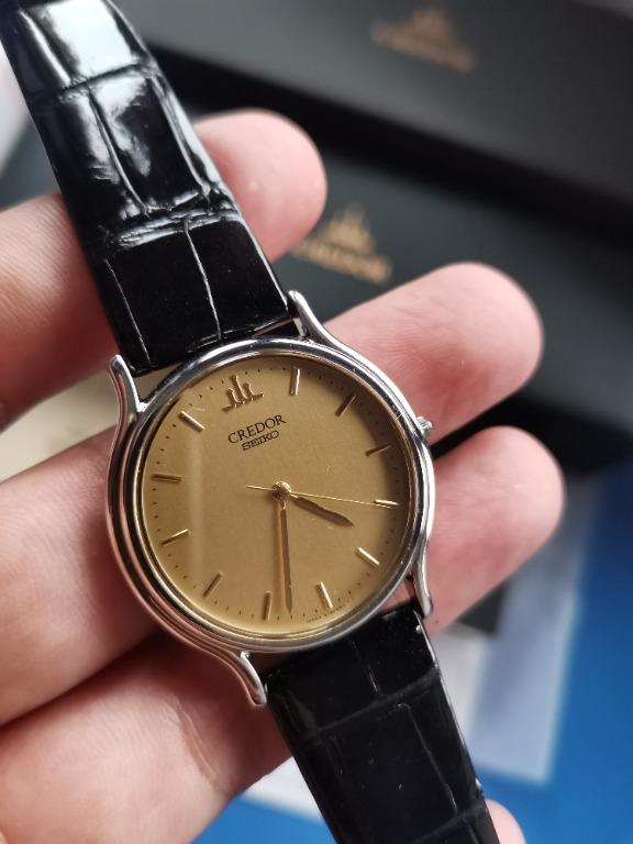 Seiko Credor Signo Gold 32mm Quartz, Luxury, Watches on Carousell