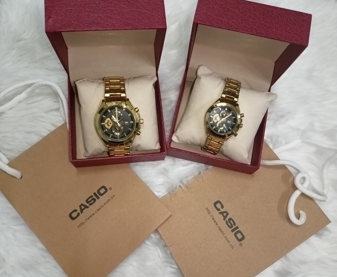 SOLID HEAVY EDIFICE COUPLE CASIO WATCH, Luxury, Watches on Carousell