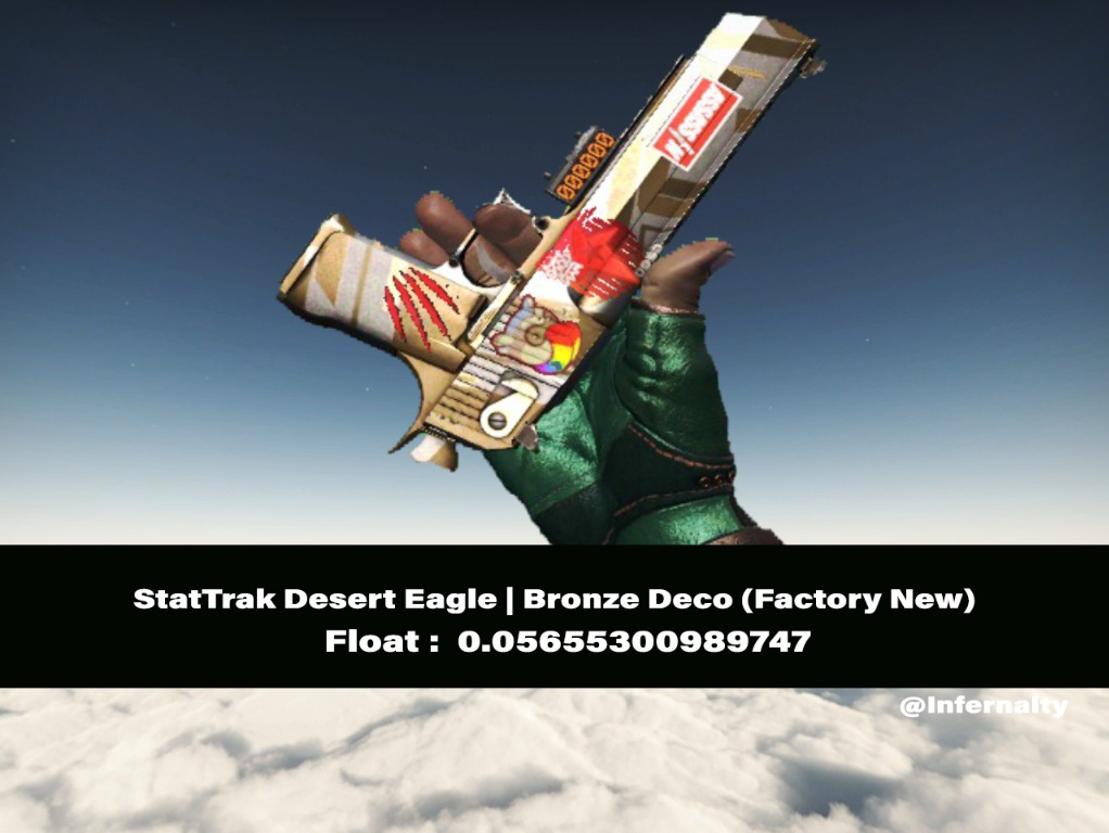 StatTrak Desert Eagle Bronze Deco FN CSGO SKINS KNIVES, Video Gaming
