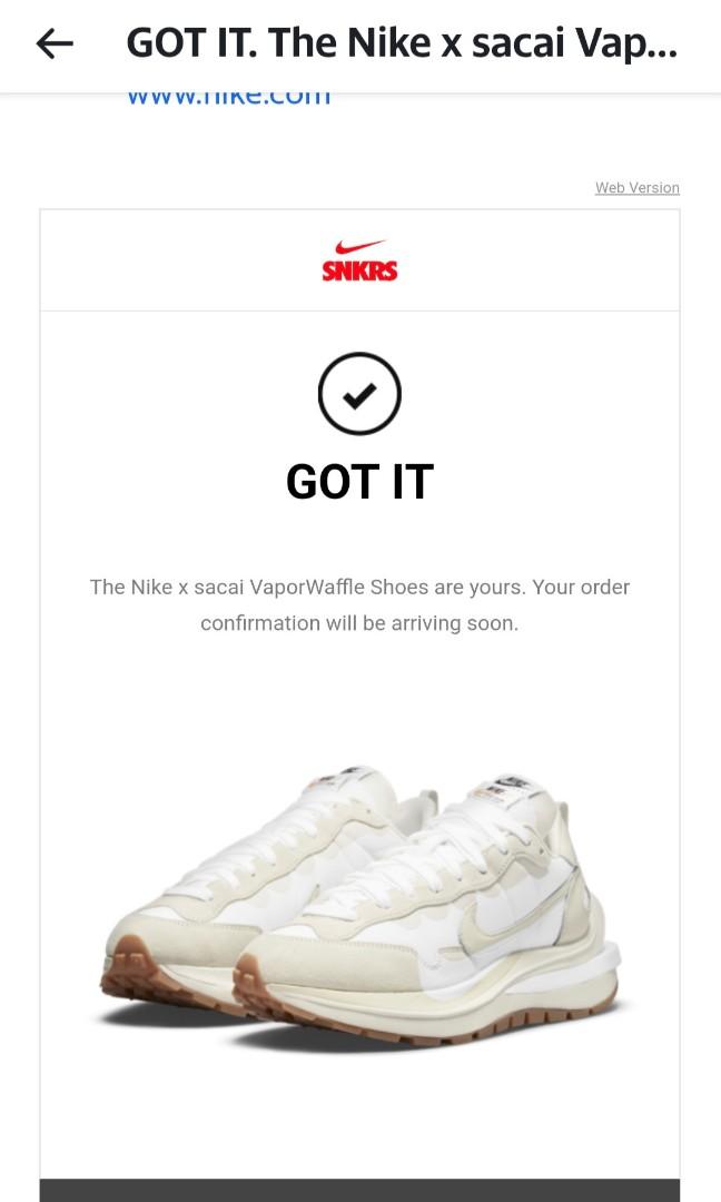 Sacai nike snkrs top