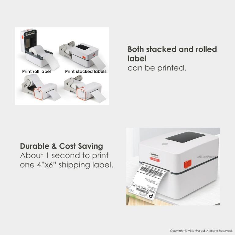 (SoonMark) Thermal Printer 2 type Bluetooth & USB Shipping Label