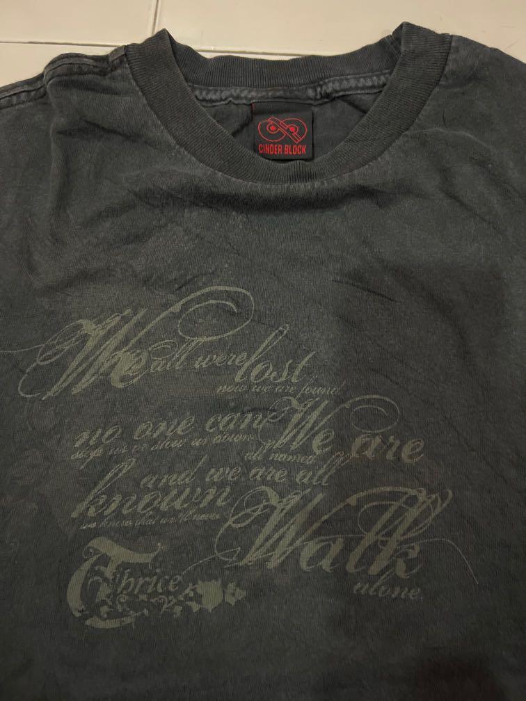 【有名人芸能人】 Cinderblock Band Thrice Tag, Sets & Tops Fashion, Men's ミュージシャン